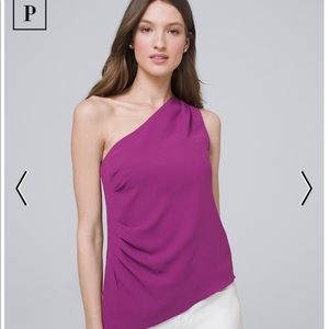 White House Black Market One Shoulder Blouse